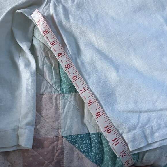 Vintage Raw Blue Classics Baseball Shorts Mens XXL Linen Blend White 90s #17 - Picture 2 of 10